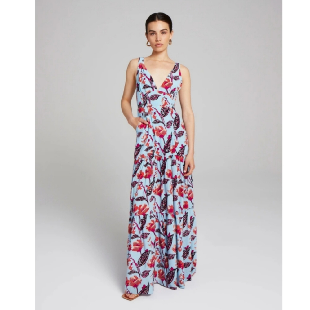 A.L.C Rae Floral Dress NWT Size 12 100% silk